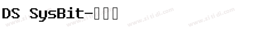 DS SysBit字体转换